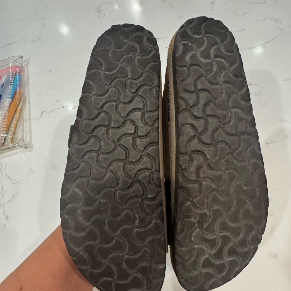 Birkenstock Taupe Double Buckle Sandals - Picture 3 of 3